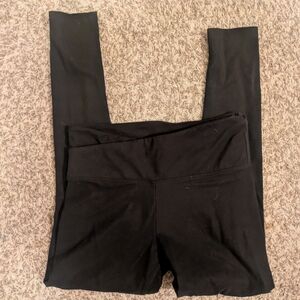 Victoria's Secret Black Cross Waist Leggings